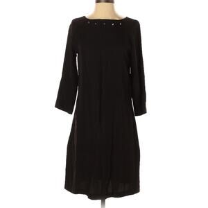 Borbonese Classic Sophisticated Black Sheath Dress Size 40IT ~ Italian Designer